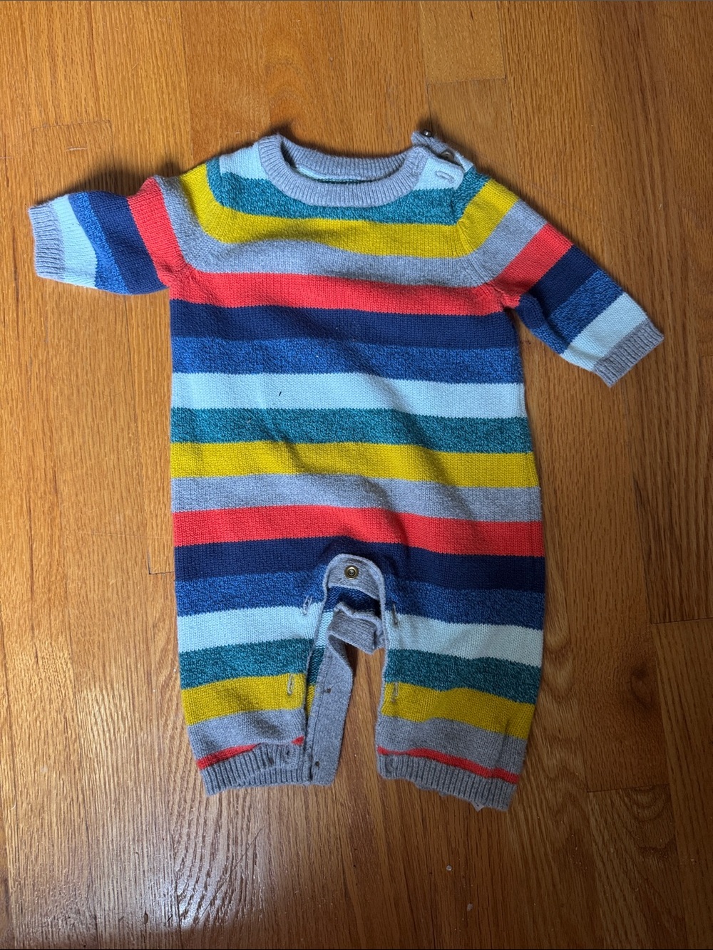 GAP Multicolor Striped Knit One-Piece
